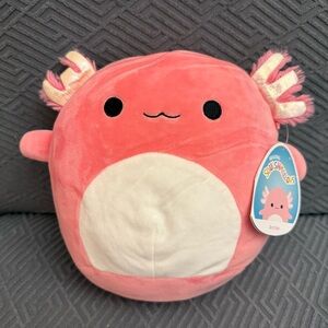 Brand New Squishmallow Archie the Axolotl 8" Stuffed Plush Pink NWT